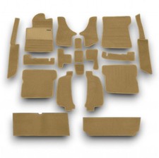 Teppichsatz für Mercedes SL107 R107/W107 Velours dattel Gummiabsatz Teppichsatz für Mercedes SL107 R107/W107 Velours dattel Gummiabsatz