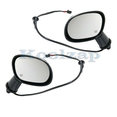 For 15-20 Challenger Coupe Rear View Door Mirror Assembly Power Heated Set Pair
