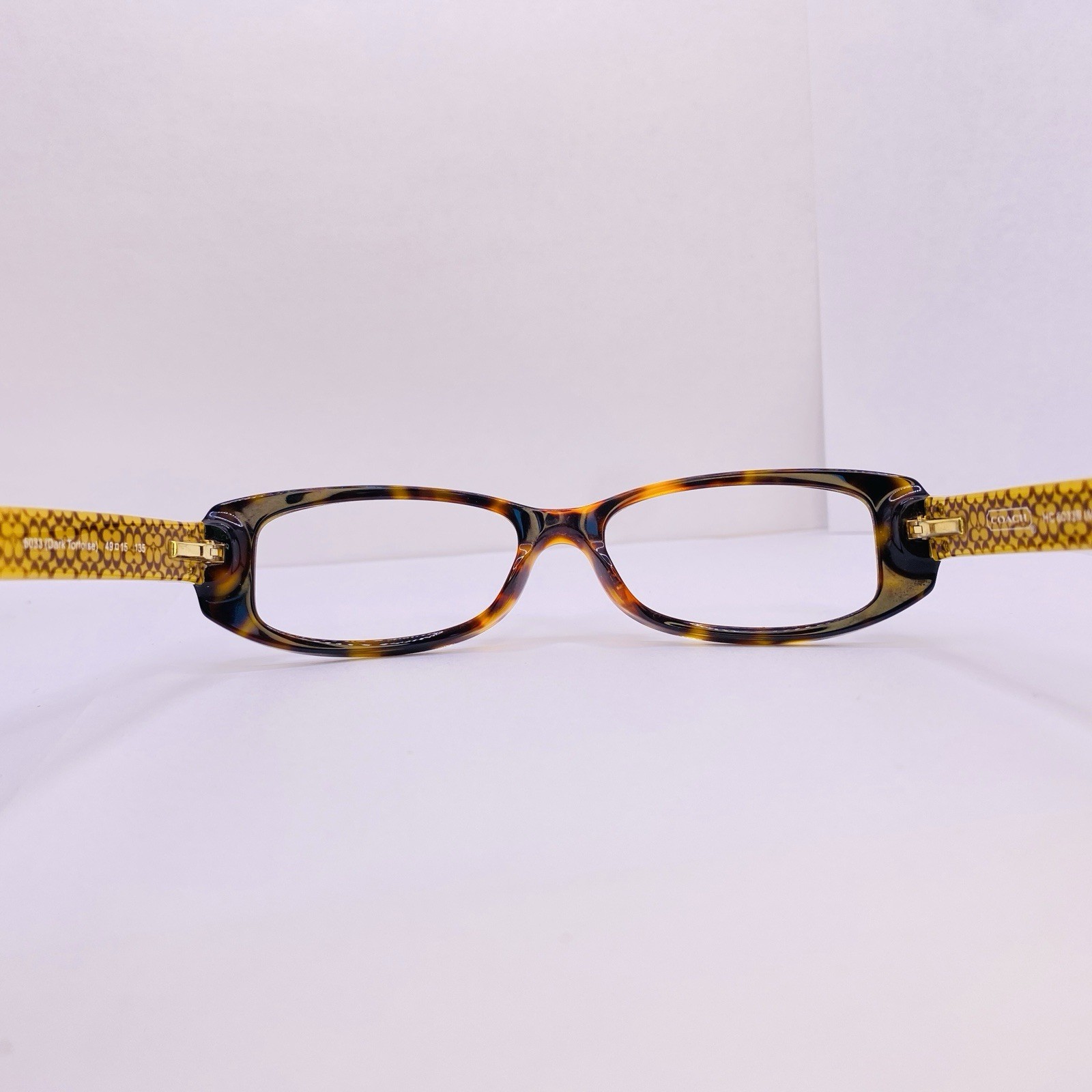Coach Authentic Eyeglasses HC 6033B Melinda 5033 Dark Tortoise 49 [] 15 135 Gold thumbnail 7