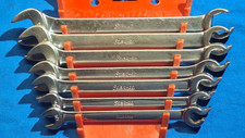 Old Logo Snap-on 7 Piece Rxs Open End Flare Nut Sae Wrench Set 34 - 38