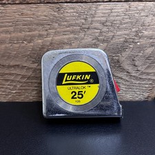 LUFKIN 3/4" x 25' ULTRLOK 25' Tape Measure Y25 Non-Glare Blade Vintage USA