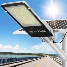 5000W Commercial Solar Street Lights LED Outdoor Dusk to Dawn Super Bright Lamp