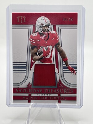 2024 National Treasure Collegiate Marvin Harrison Jr Patch /25