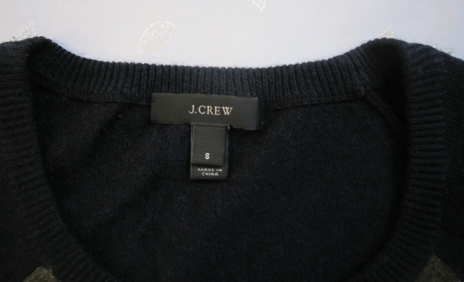 J. Crew Wool Blend Side Button Elbow Patch Stripe… - image 8