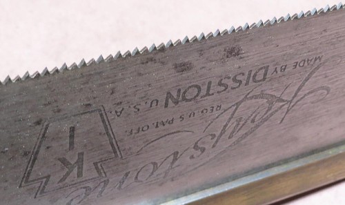 DISSTON KEYSTONE BACK SAW -Freshly Hand Sharpened - Picture 4 of 5