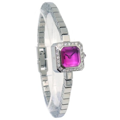 Corum Sugar Cube Ref.137.424.47 Quartz Watch SS Diamond  display picture 2