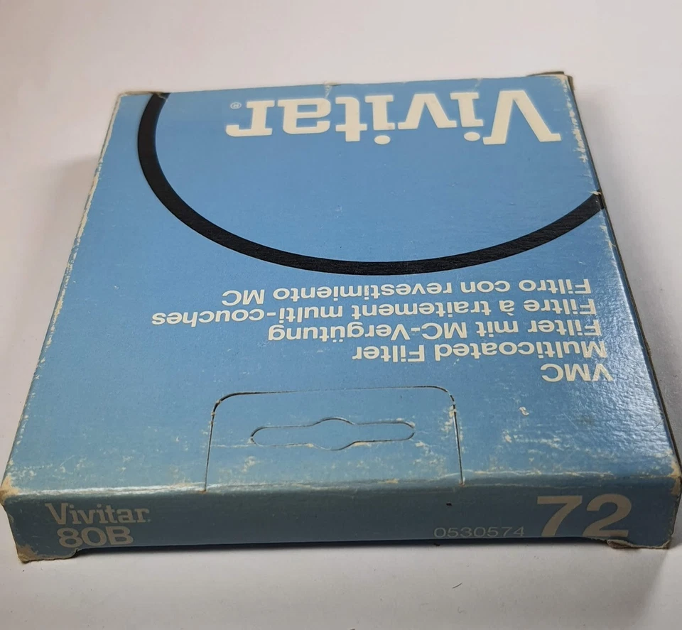 72mm 80B VMC Multi Coated Blue Glass Lens Color Conversion Filter 80-B USA Made - Image 4 of 4