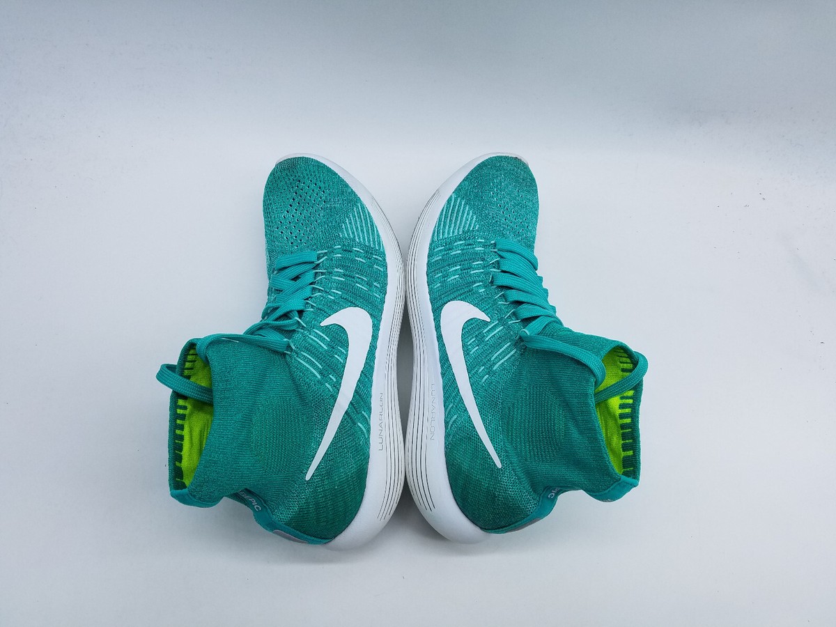 Nike Lunarepic Flyknit High Top Women's Size 9 Running Shoes Clear