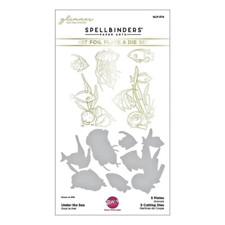 Spellbinders Glimmer Hot Foil Plate Die Under The Sea By Dawn Woleslagle
