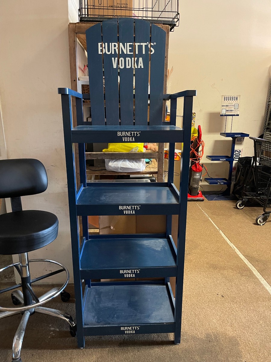 BURNETT'S VODKA WOODEN LIFE GUARD STYLE CHAIR 73