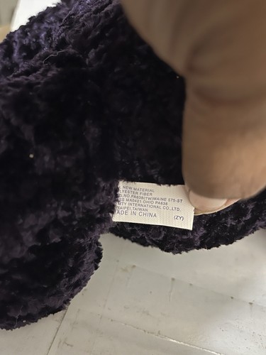 Soft Expression Collectible 2003 Edition Plush Stuffed Bear 9"H Dark Purple - Picture 15 of 19