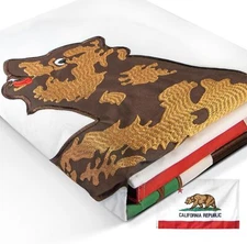 Anley EverStrong Embroidered California State Flag 3x5 Ft Polyester CA Flag