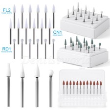 Dental Flame White Green Stone Polishing FG Burs 1.6mm For high speed handpieces