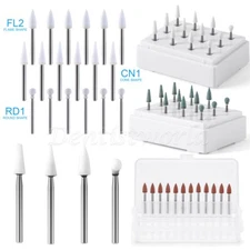 AZDENT Dental Polishing FG Burs Flame White Green Stone 1.6mm For high handpiece