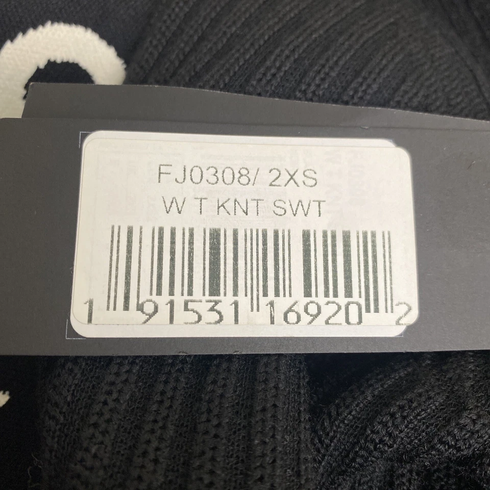 Nuevo con etiquetas Adidas X Y-3 Mujer’s Acanalado Manga Larga Cuello Alto Suéter Negro Talla 2XS Foto 2 de 2