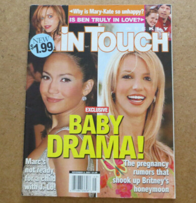 InTouch Magazine BRITNEY SPEARS JENNIFER LOPEZ  Peter Gallagher Nicole Kidman