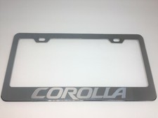 Toyota Corolla Chrome Stainless Steel License Plate Frame Cap Toyota Corolla Chrome Stainless Steel License Plate Frame Cap