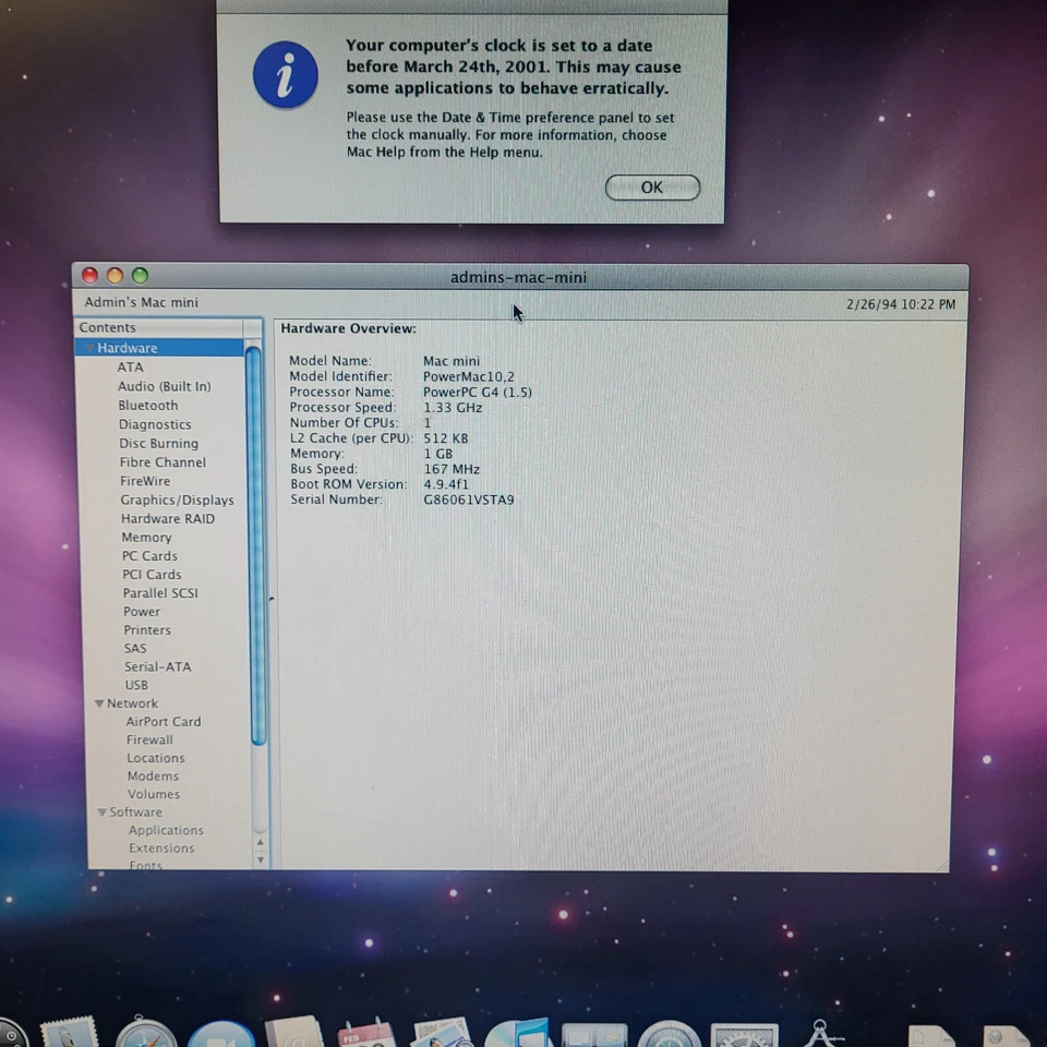 Apple Mac mini Desktop - M9687LL/B (September, 2005) Includes Power Adapter - Image 3 of 4