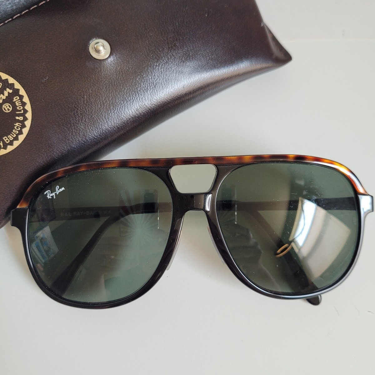 小物 Ray Ban BAUSCH&LOMB Made In Usa Vintage Ray-Ban Bausch & Lomb Aviator Sunglasses w/ Brow Bar and