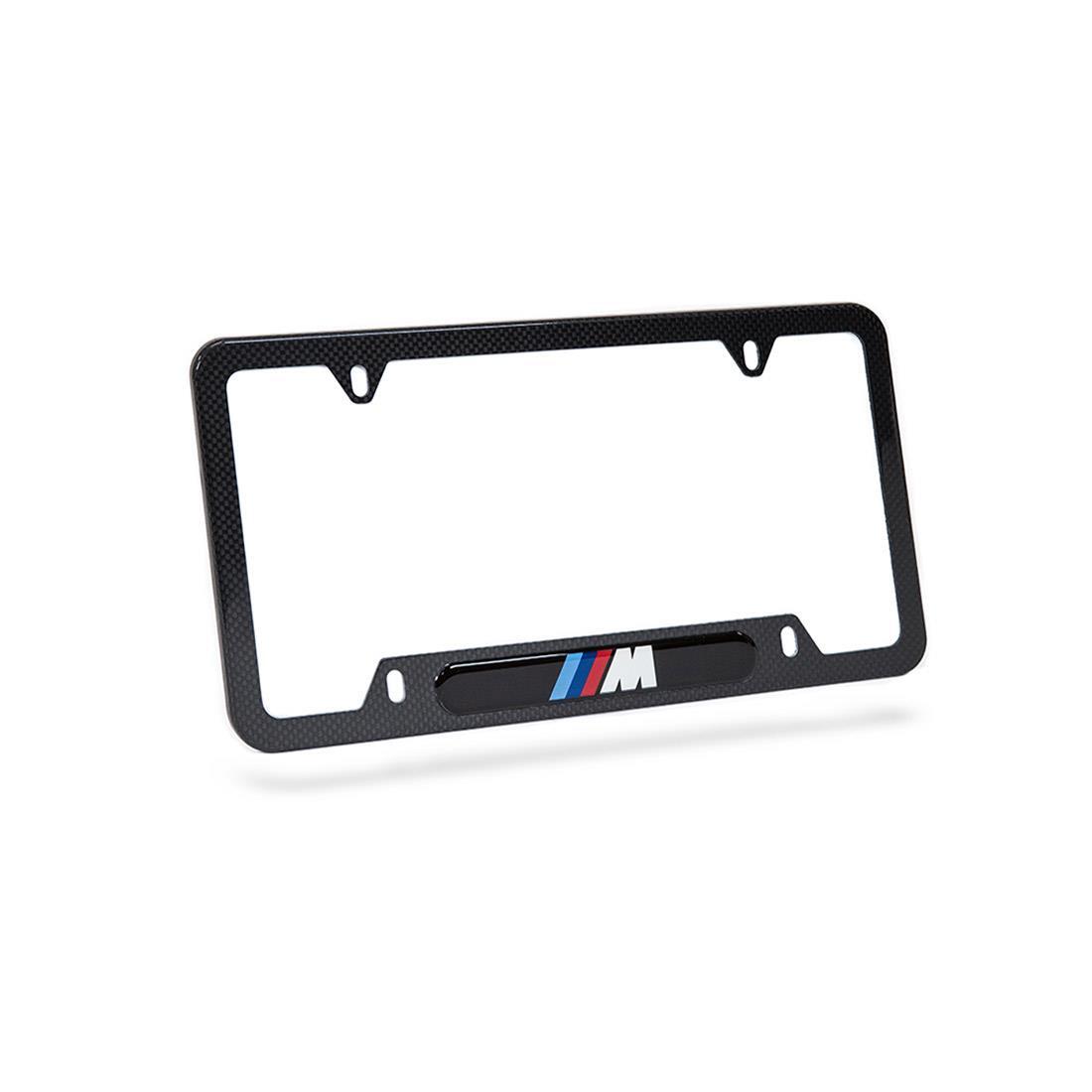 Genuine BMW License Plate Frame - M Carbon Fiber 82112348413 | eBay