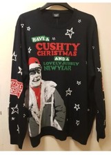 Only Fools & Horses Christmas Jumper Delboy Size 2XL Chest 47-49in Black New!