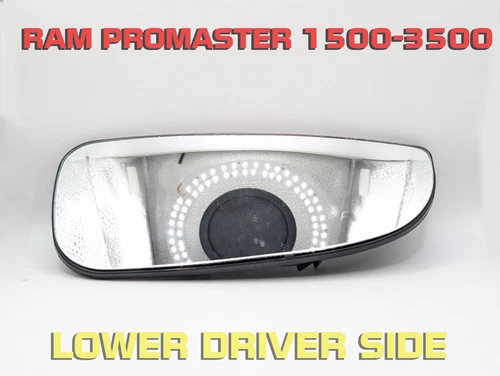 LOWER Mirror Glass Driver Side for 2014-2024 Ram ProMaster 1500 2500 3500