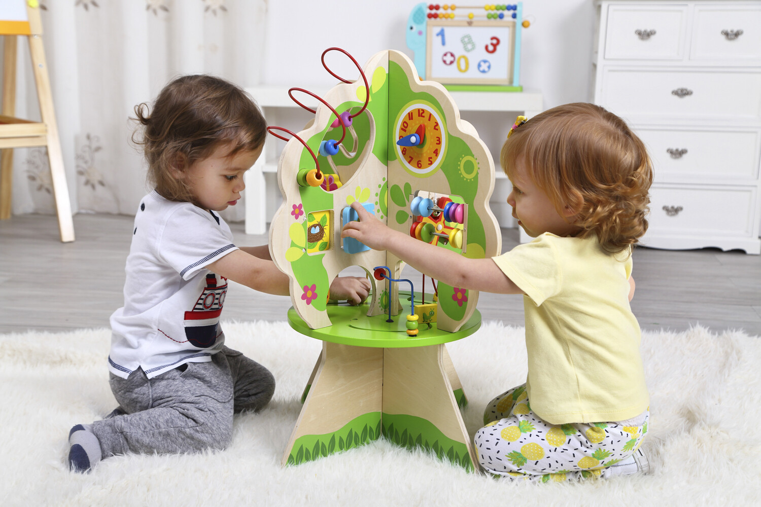 wooden activity tree