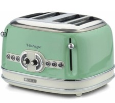 4 Slice Toaster Green, Ariete Vintage