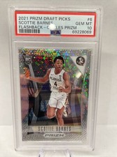 2021-22 Panini Circles Prizm Flashback #6 Scottie Barnes RC Rookie PSA 10 POP 2