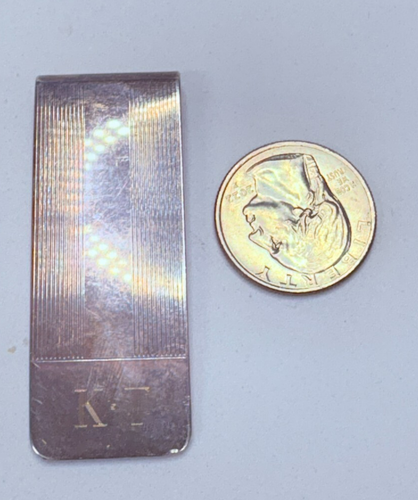 Vintage Tiffany & Co 925 Sterling Silver "KT" Money Clip - Picture 5 of 6