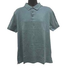 NWT Men  s Sz L Calvin Klein Logo Liquid Touch Polo Shirt. Goblin Blue.