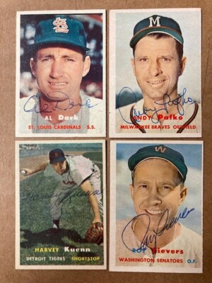 Andy Pafko Signed 1957 Topps Card  Auction for 1 Card JSA Precert