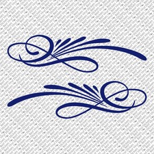 Pinstripe Set Chopper Bike Fender Tank Car Window Vinyl Decal Sticker Ps-09