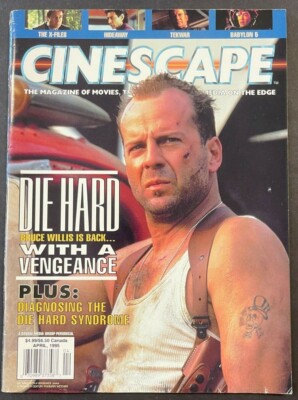 1995 APR CINESCAPE MAGAZINE DIE HARD X-FILES HIDEAWAY TEKWAR BABYLON 5 FREE S&H