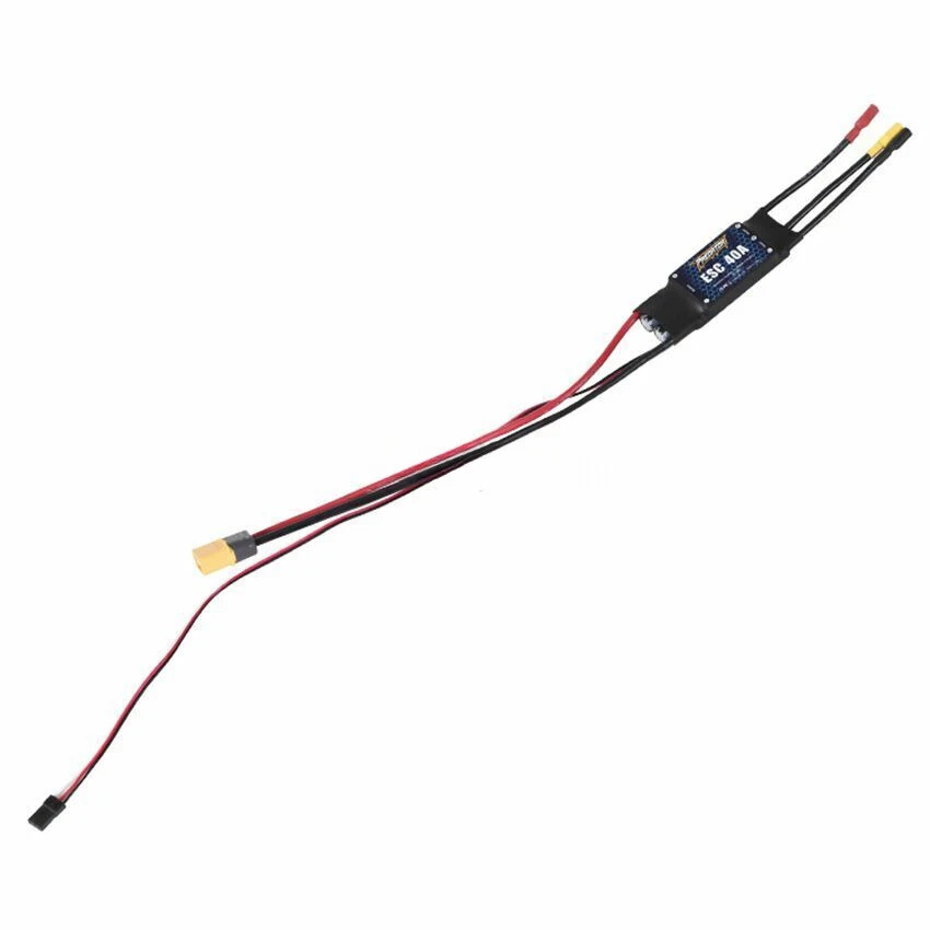 FMS part FMSESC40A Brushless ESC 40A with 3A SBEC for RC Plane Warbird Trainer - Image 3 of 4