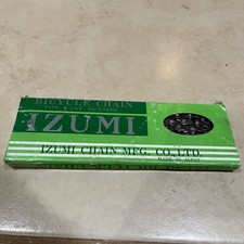 Izumi BMX bicycle chain 1/2" X 1/8" 116L BLACK MADE IN JAPAN 
