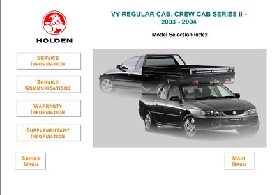 Holden Commodore VT VX VY VZ Workshop Service Manual – Full PDF On USB Drive