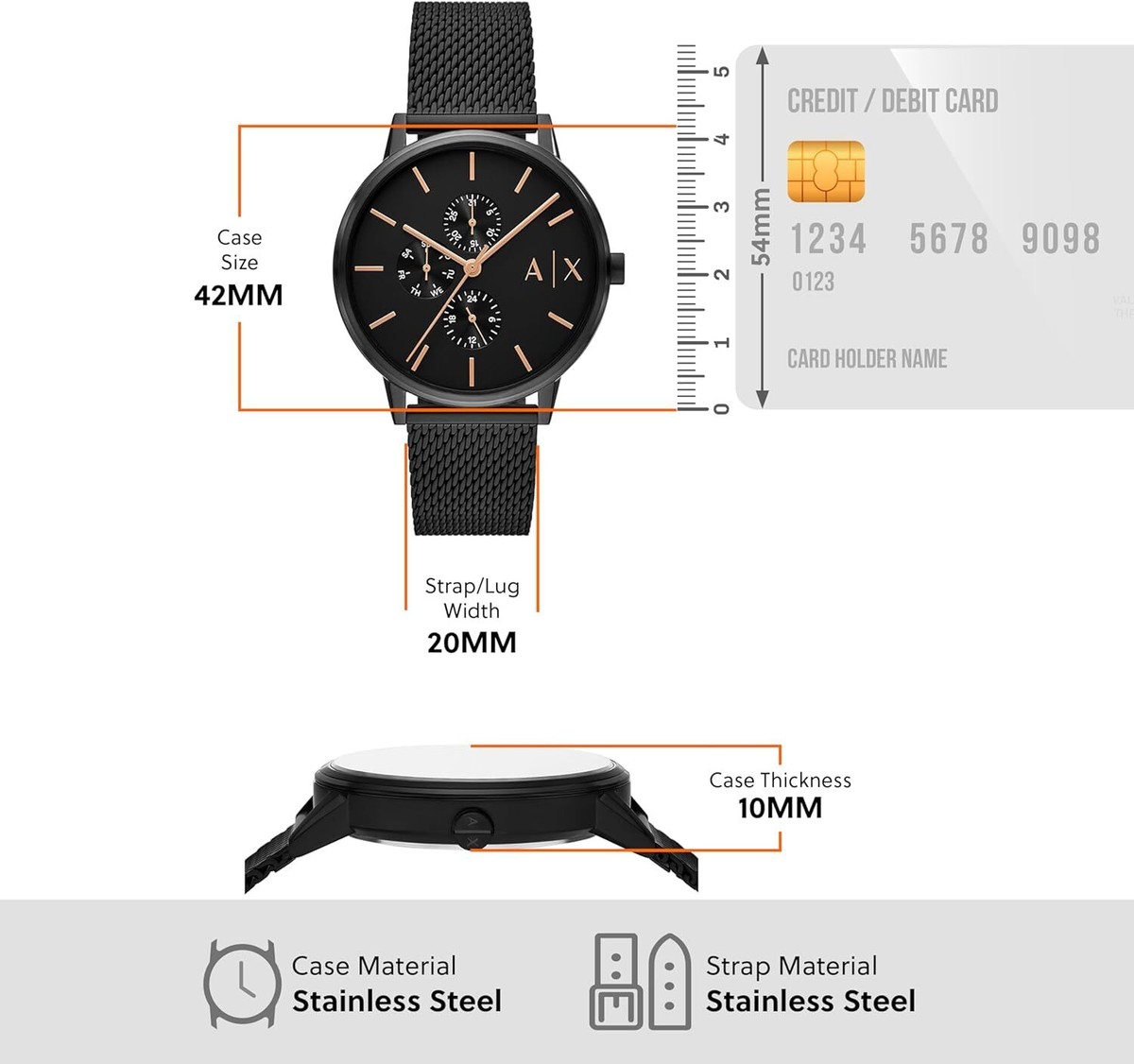 A|X Armani Exchange Watch Cayde AX7162SET Men