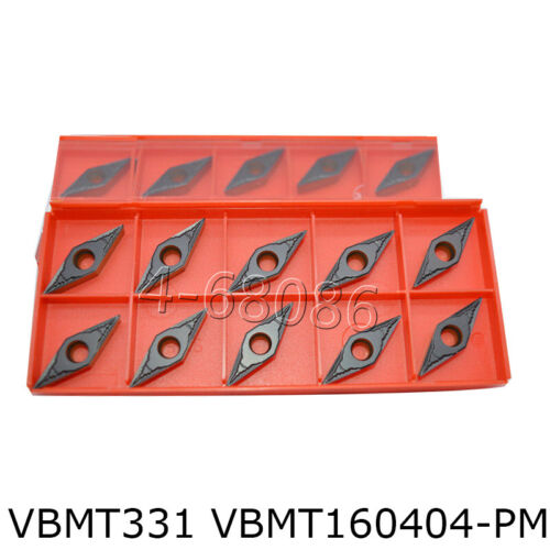 10Pcs VBMT160404 PM VBMT331 ZM4225 Lathe turning insertion for steel - Picture 3 of 6