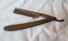 Clauss Freemont OH "New Departure Razor" Antique Straight Razor Celluloid Scales