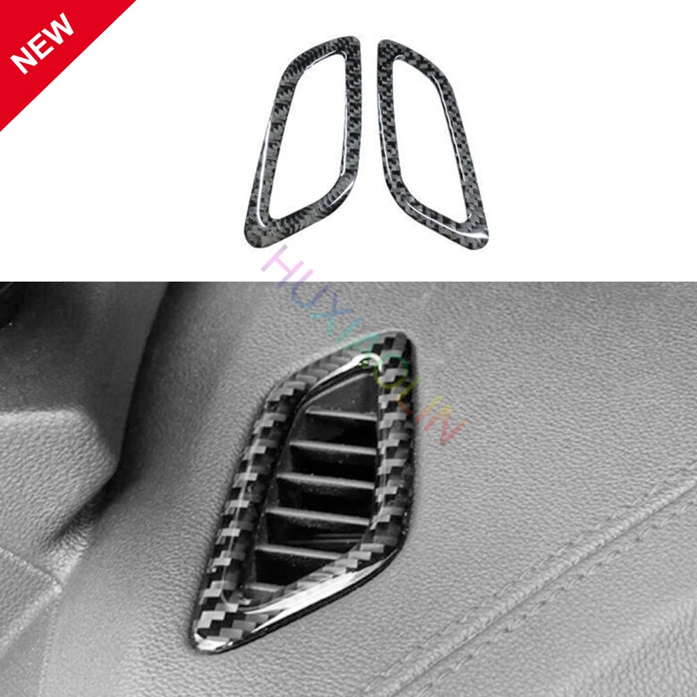 For Buick Regal 2017-20 Dashboard L&R Air Outlet Vent Trim Real Carbon Fiber 2X