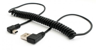 Cavo Mini USB Angolato 90° 2 Metri - System-S Adattatore USB A A Mini USB Per Ricarica E Dati - 2