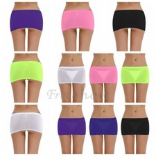 Women Lingerie Mini Skirt Stretch Sheer See Through Party Nightwear Clubwear