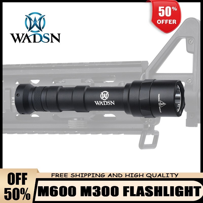 WADSN M600U Flashlight WADSN M600 Ultra LED Scout Weapon Light Fit 20mm Rail