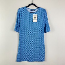 Banana Boat UPF 50+ Dress Size Medium Blue Mini Stretch