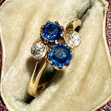 Round Cut London Blue Topaz Wedding Engagement Ring 14K Yellow Gold Plated