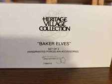 Dept 56 North Pole Baker Elves Set of 3