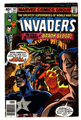 Invaders (2nd Series) #40 VF- 7.5 1979 Dave Cockrum Baron Blood Cover