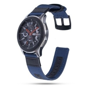Auténtico Lienzo Correa De Cuero Para Samsung Gear S3 Correa De Reloj De La  Banda De La Frontera Correas Para Los Equipos S3 Clásico Galaxy Reloj  Activo 46mm comprar en línea /