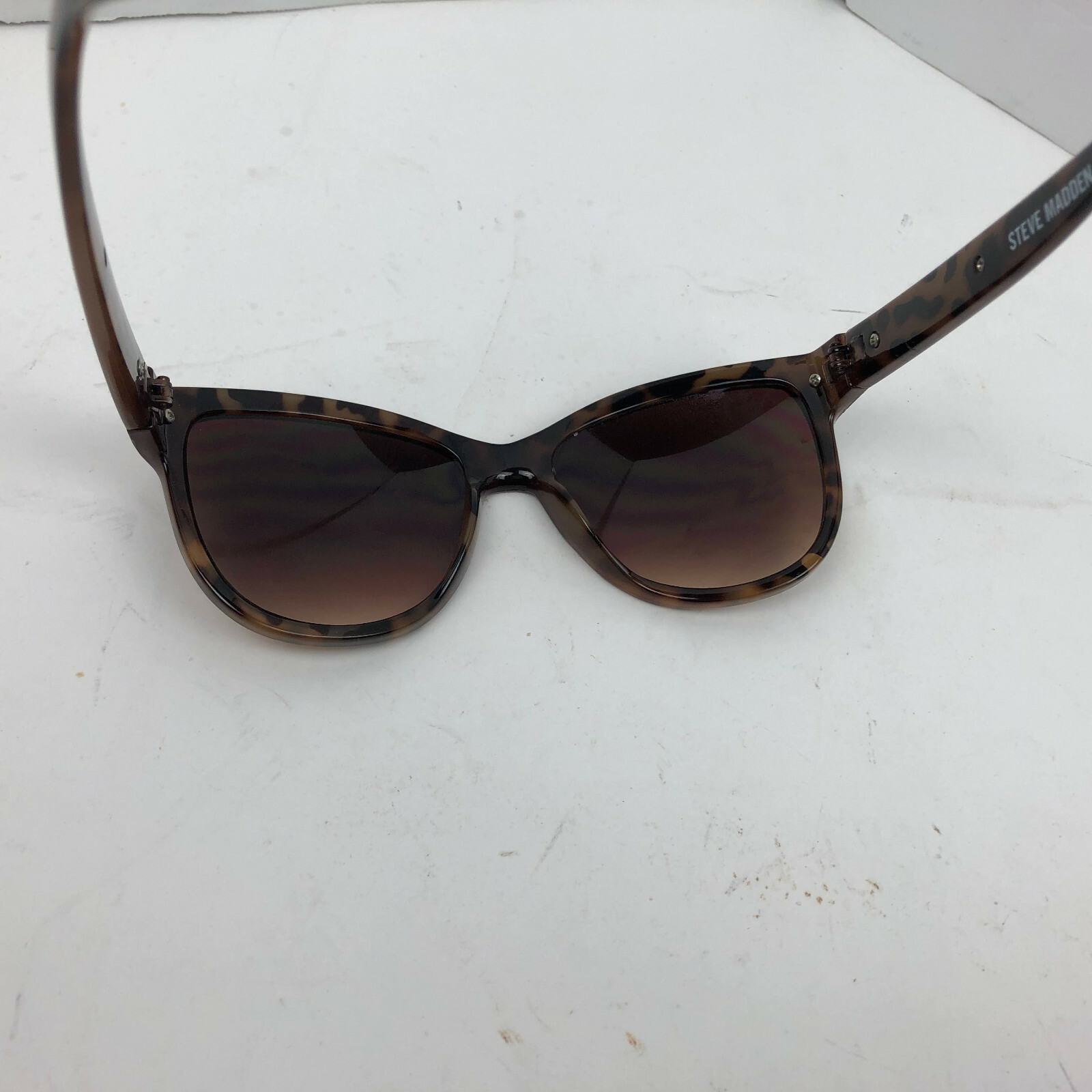 Steve Madden Dark Tortoise Plastic Brown Arms Womens … Gem
